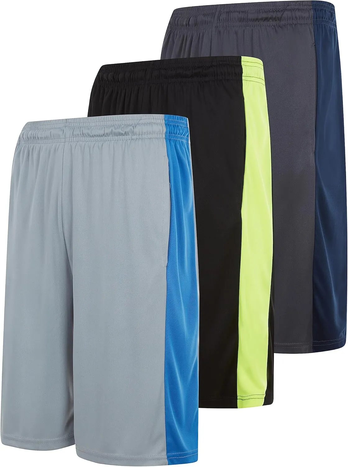 3 Pack Men's Athletic Shorts with Pockets  9-Inch Gym Workout Shorts for Men Basketball Soccer Sports Training Up to 3X