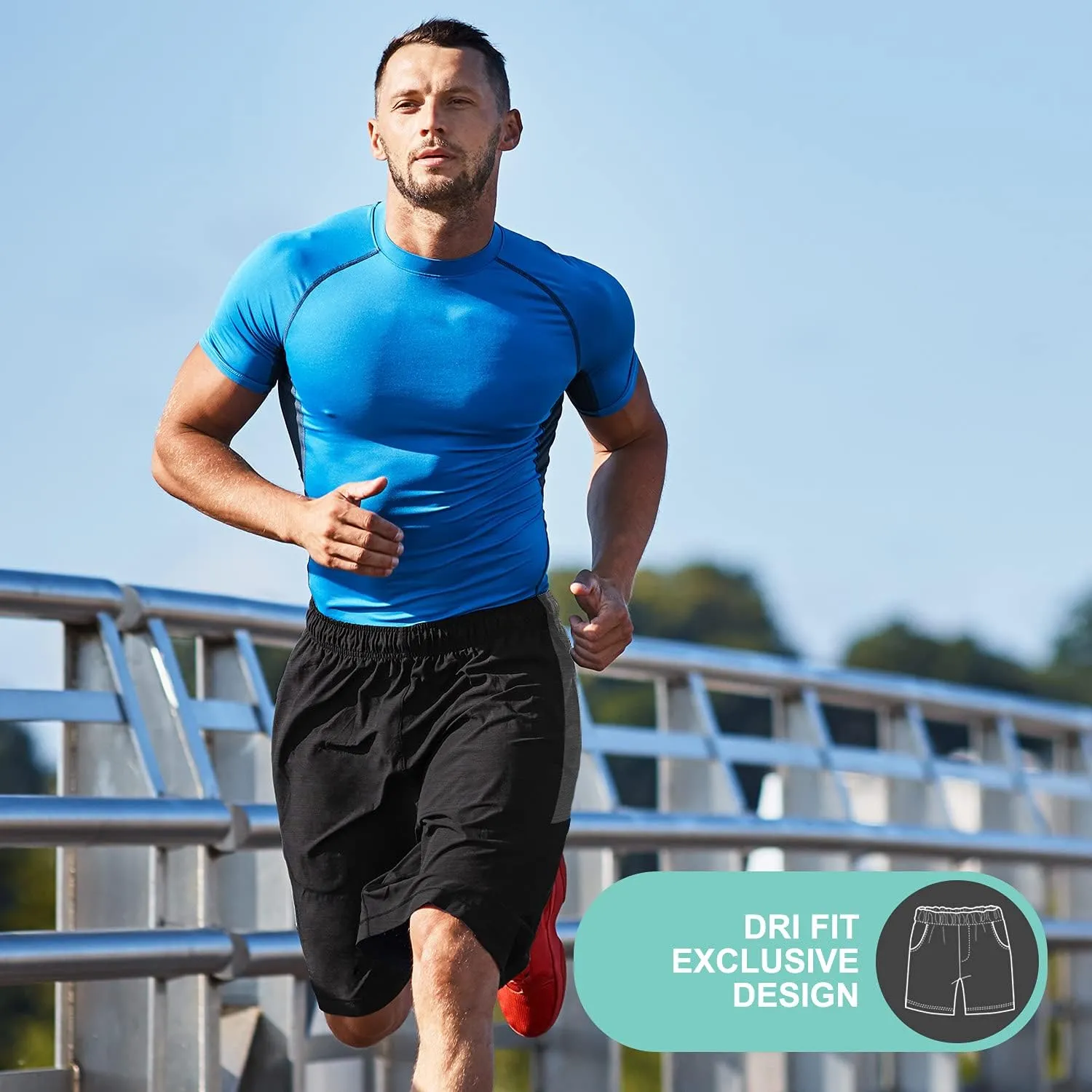 3 Pack Men's Athletic Shorts with Pockets  9-Inch Gym Workout Shorts for Men Basketball Soccer Sports Training Up to 3X