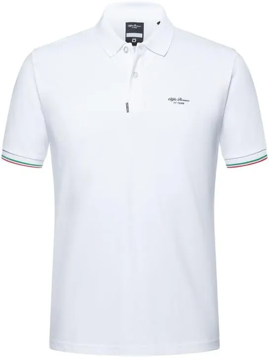 Alfa Romeo Racing F1 Small Logo Pique Polo Shirt