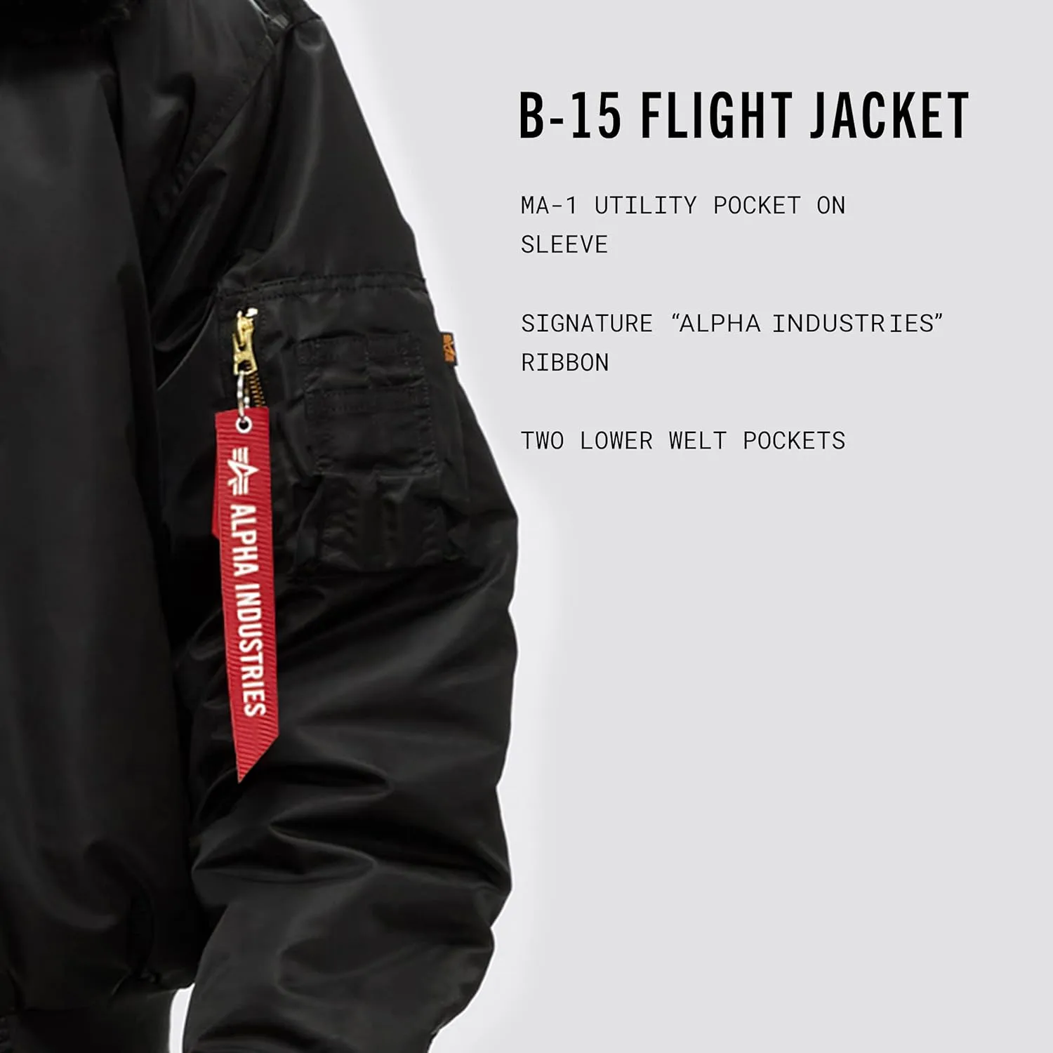 Alpha Industries Men's B-15 Flight Jacket