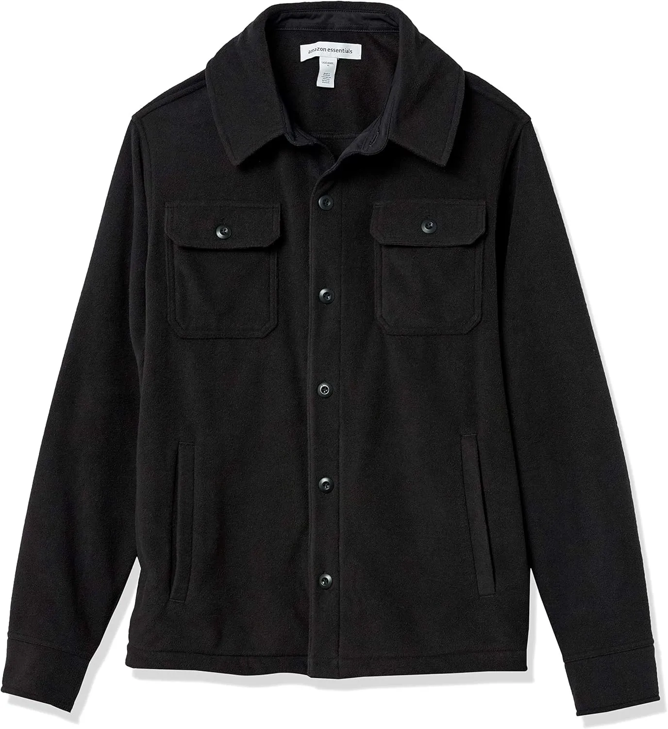 Amazon Essentials Men's Long-Sleeve Polar Fleece Shirt Jacket