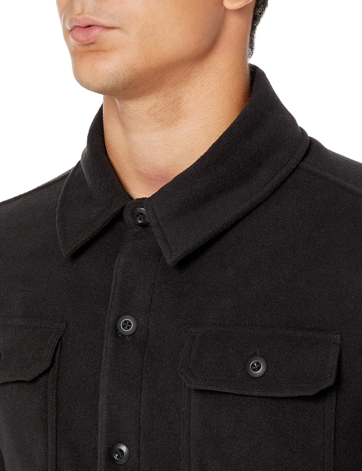 Amazon Essentials Men's Long-Sleeve Polar Fleece Shirt Jacket