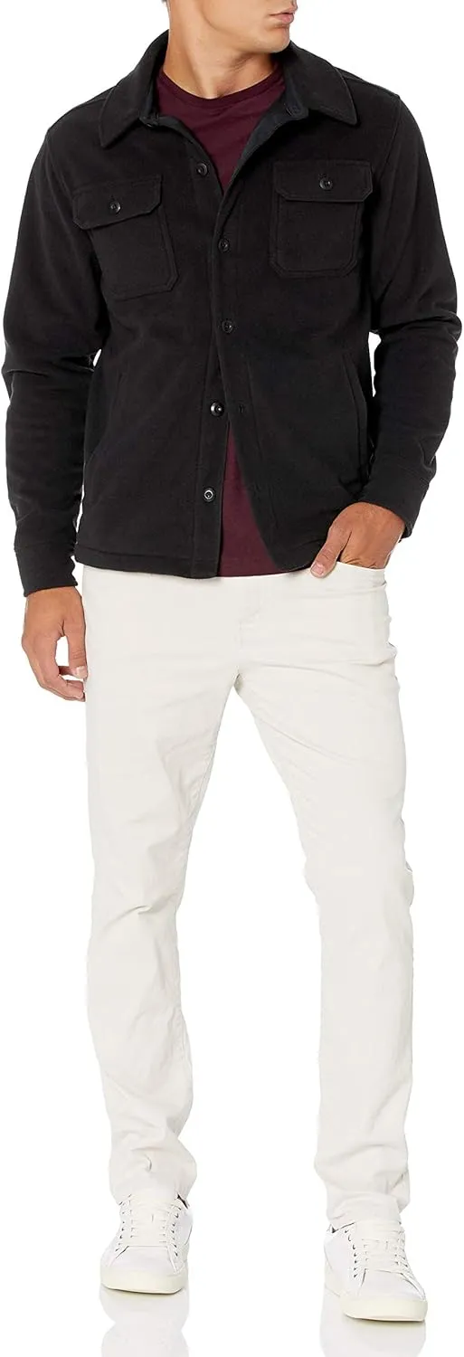Amazon Essentials Men's Long-Sleeve Polar Fleece Shirt Jacket