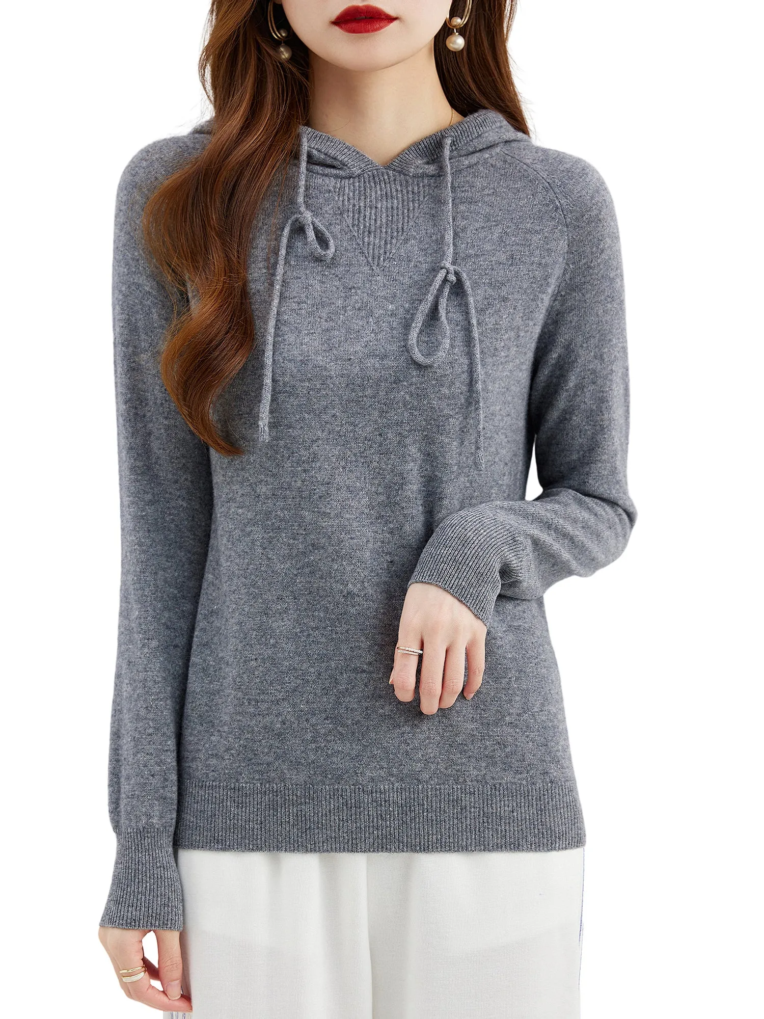 Annie Woman Wool Hoodies Sweatshirt