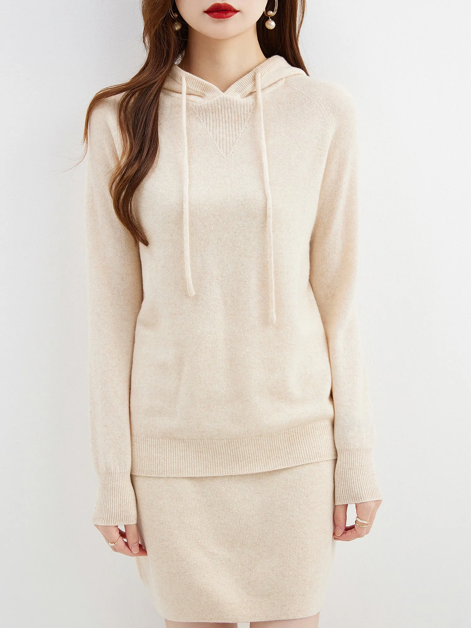 Annie Woman Wool Hoodies Sweatshirt