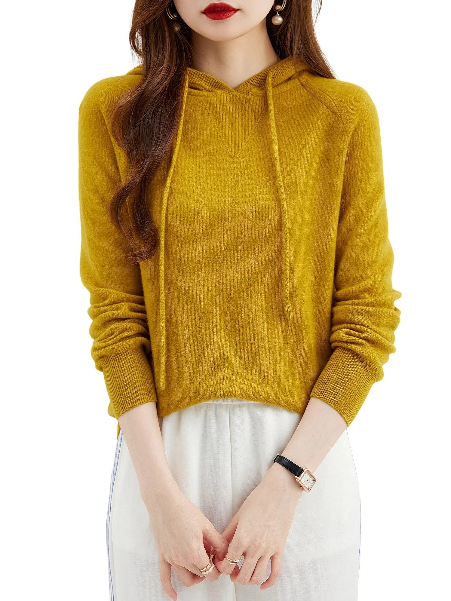Annie Woman Wool Hoodies Sweatshirt