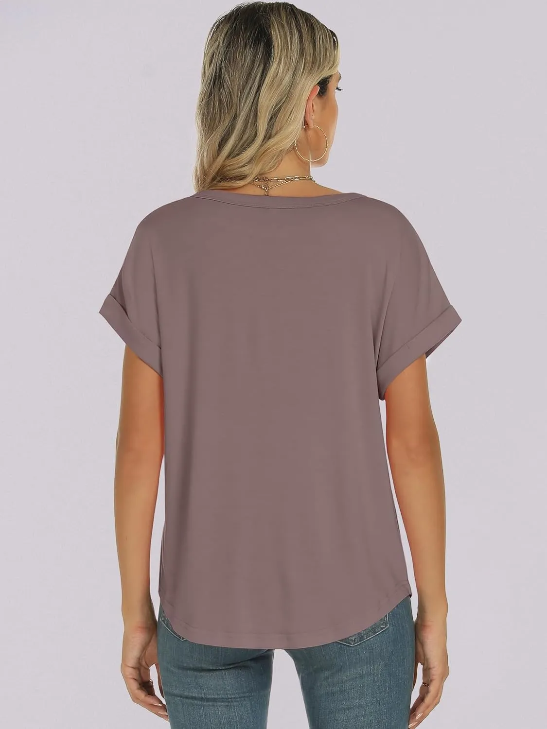 ANRABESS Womens Oversized Tops Summer Short Sleeve T Shirts Basic Solid Boxy Tee Casual Workout Going Out Outfits 2025 Spring