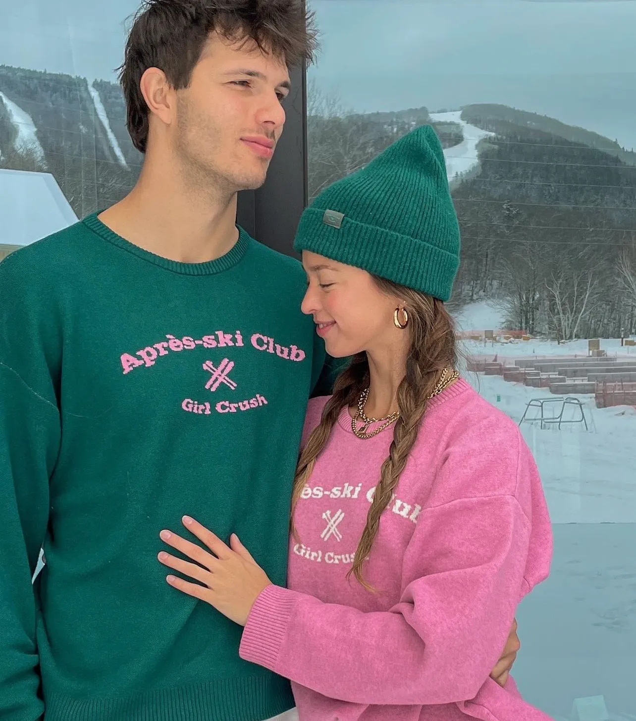 Aprs-Ski Club Sweater Sweatshirt In Bubblegum Pink ONLY 2 LEFT!