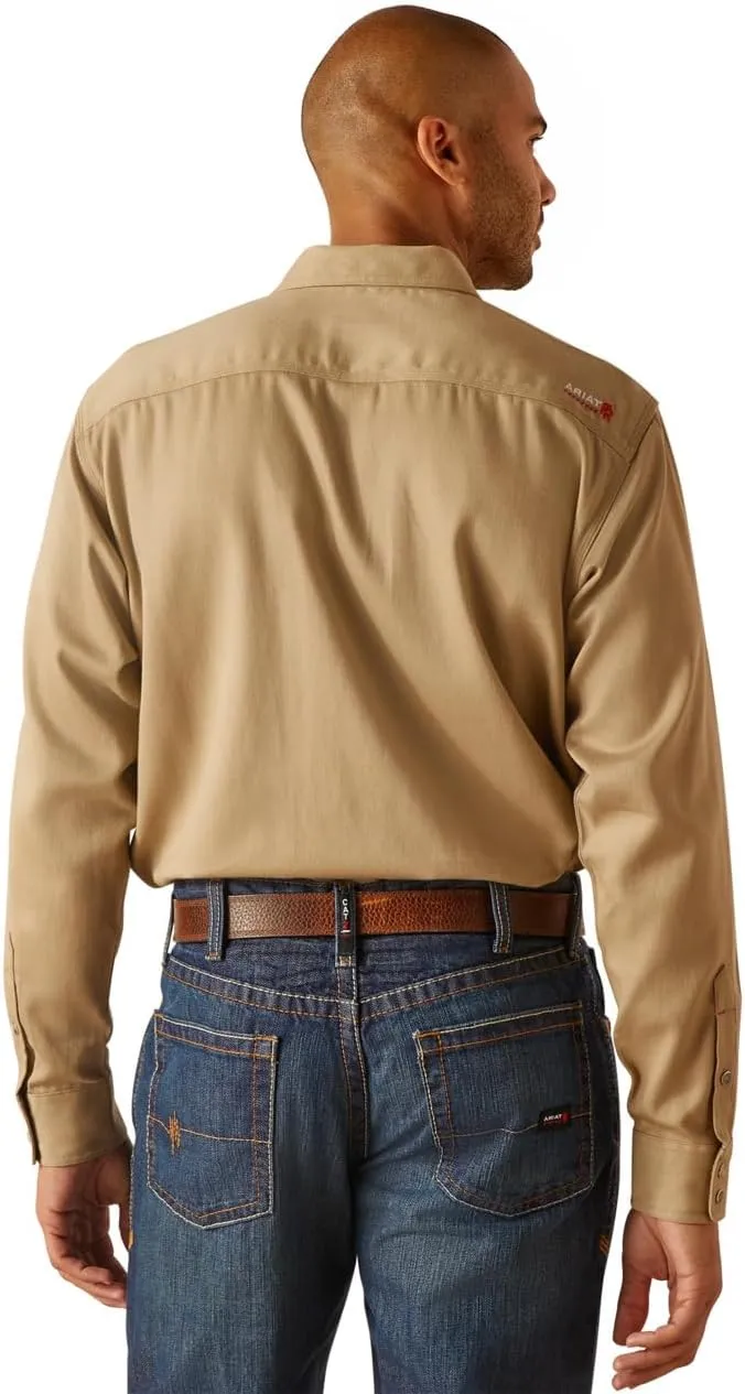 Ariat Men's FR Solid Classic Fit Snap Work Shirt