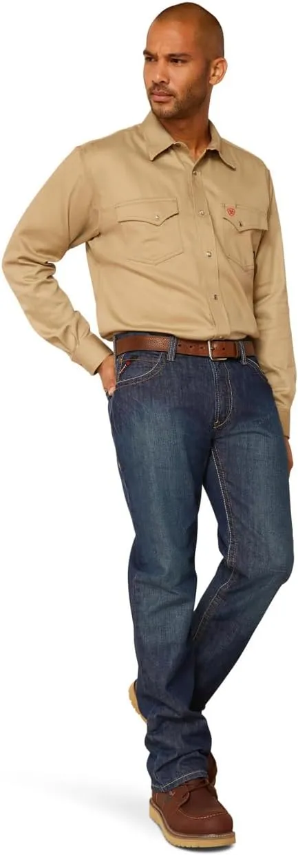 Ariat Men's FR Solid Classic Fit Snap Work Shirt