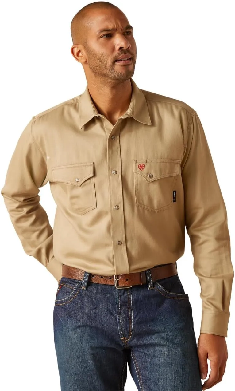 Ariat Men's FR Solid Classic Fit Snap Work Shirt