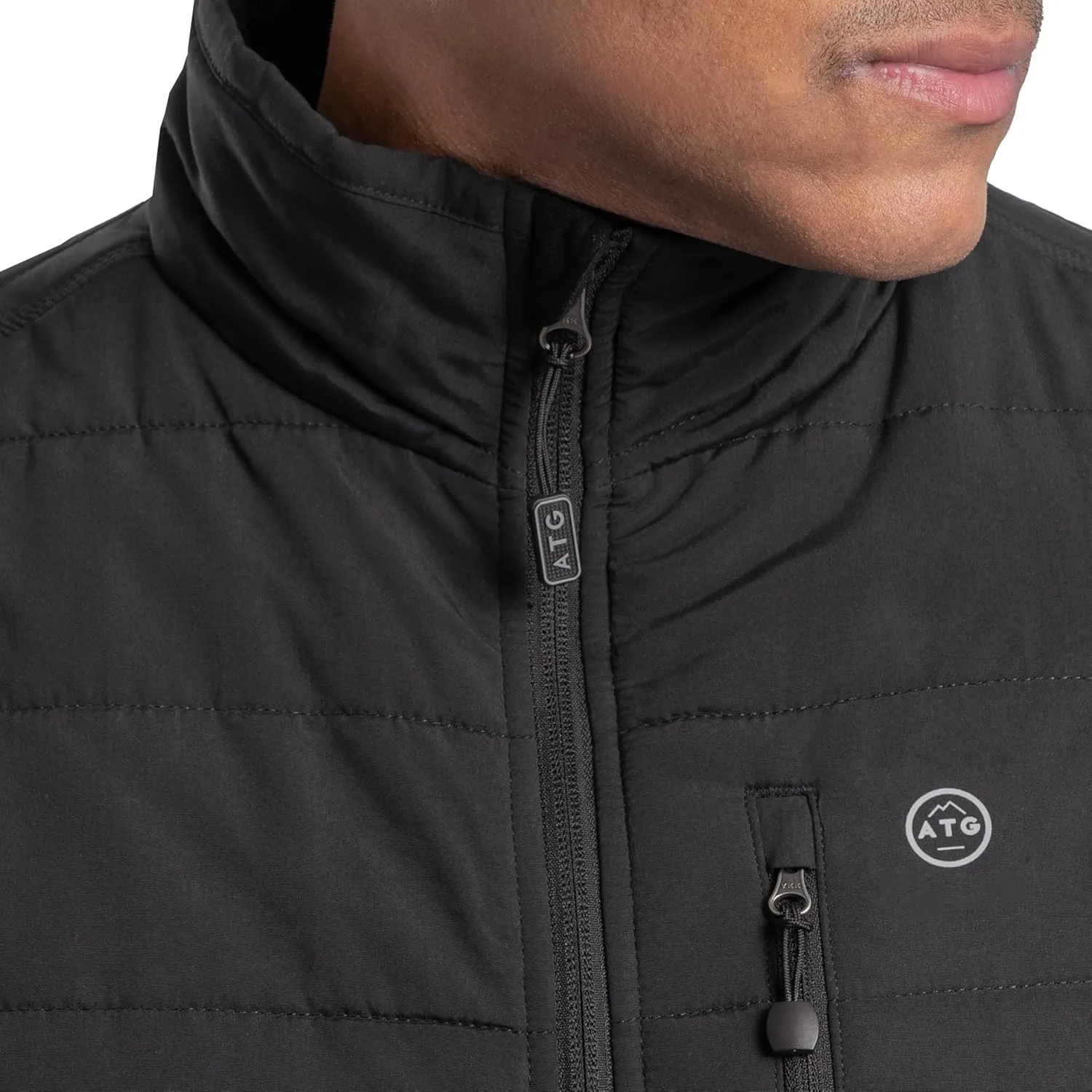 ATG by Wrangler Men's Mock Neck Quilted Jacket