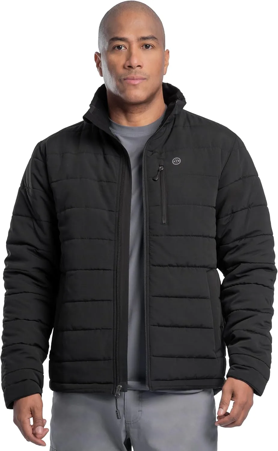 ATG by Wrangler Men's Mock Neck Quilted Jacket