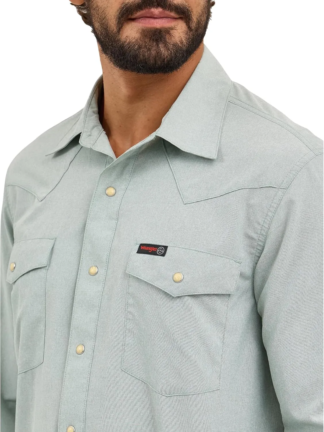 ATG by Wrangler Men's Western Drover Button-Down Shirt