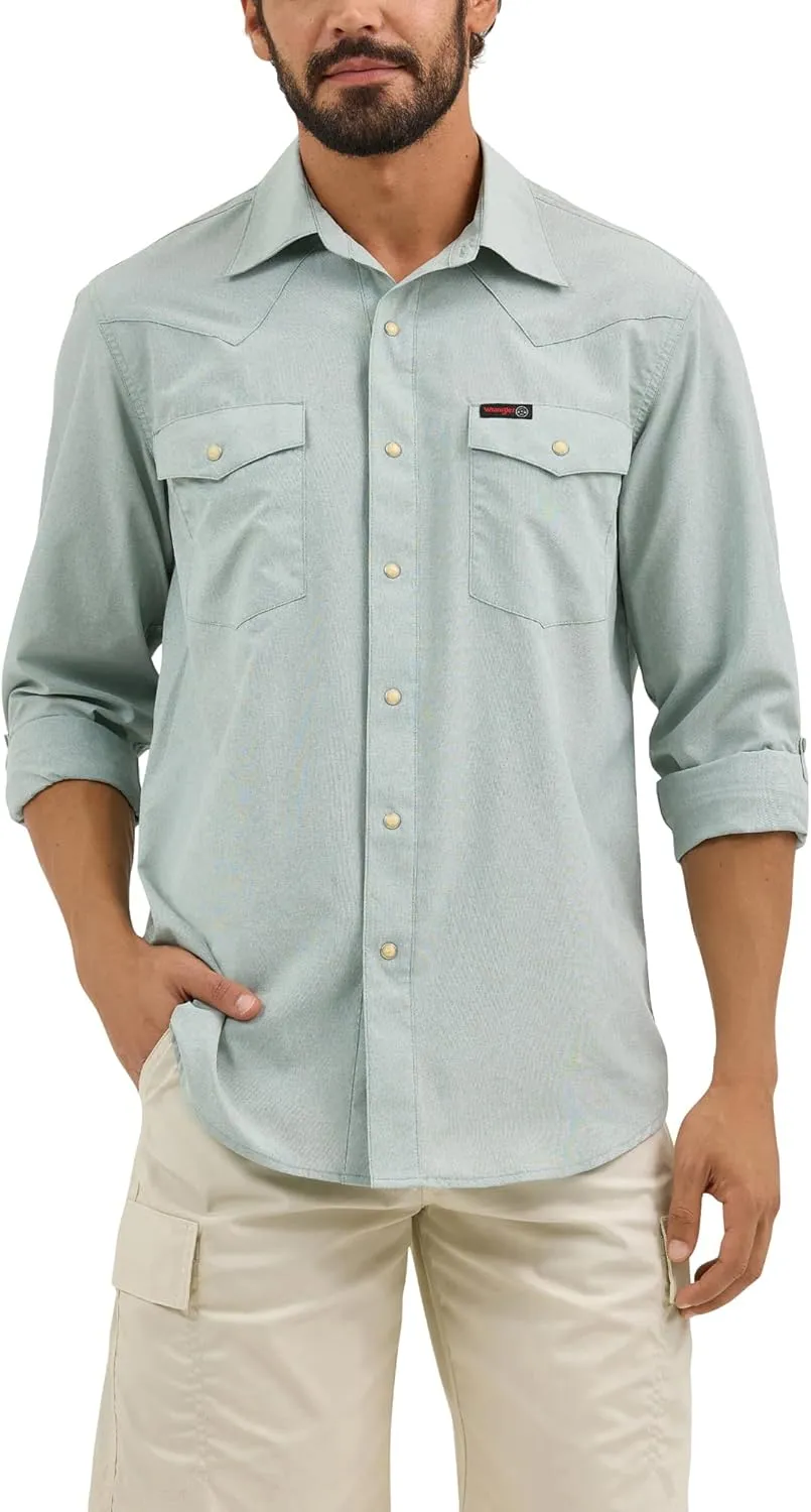 ATG by Wrangler Men's Western Drover Button-Down Shirt