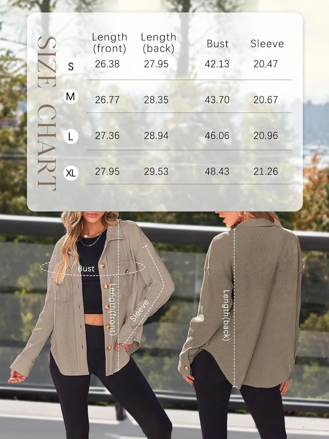 AUTOMET Womens Winter Clothes Fall Fashion Outfits 2025 Waffle Knit Clothing Oversized Button Down Shirts