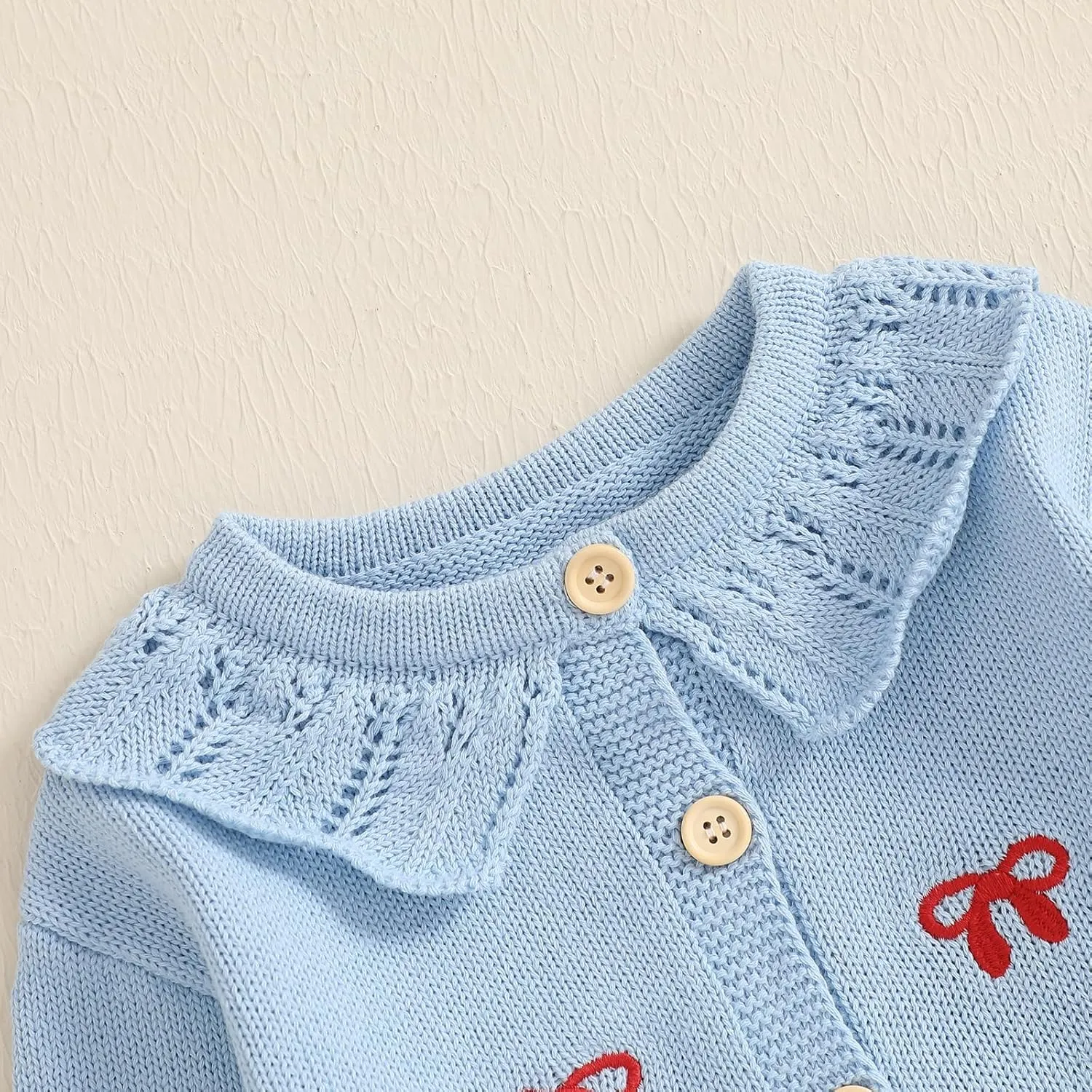 Baby Girl Boy Button Down Hooded Cardigan Winter Warm Sweater Long Sleeve Jumpers Coats Knitted Hoodies Clothes