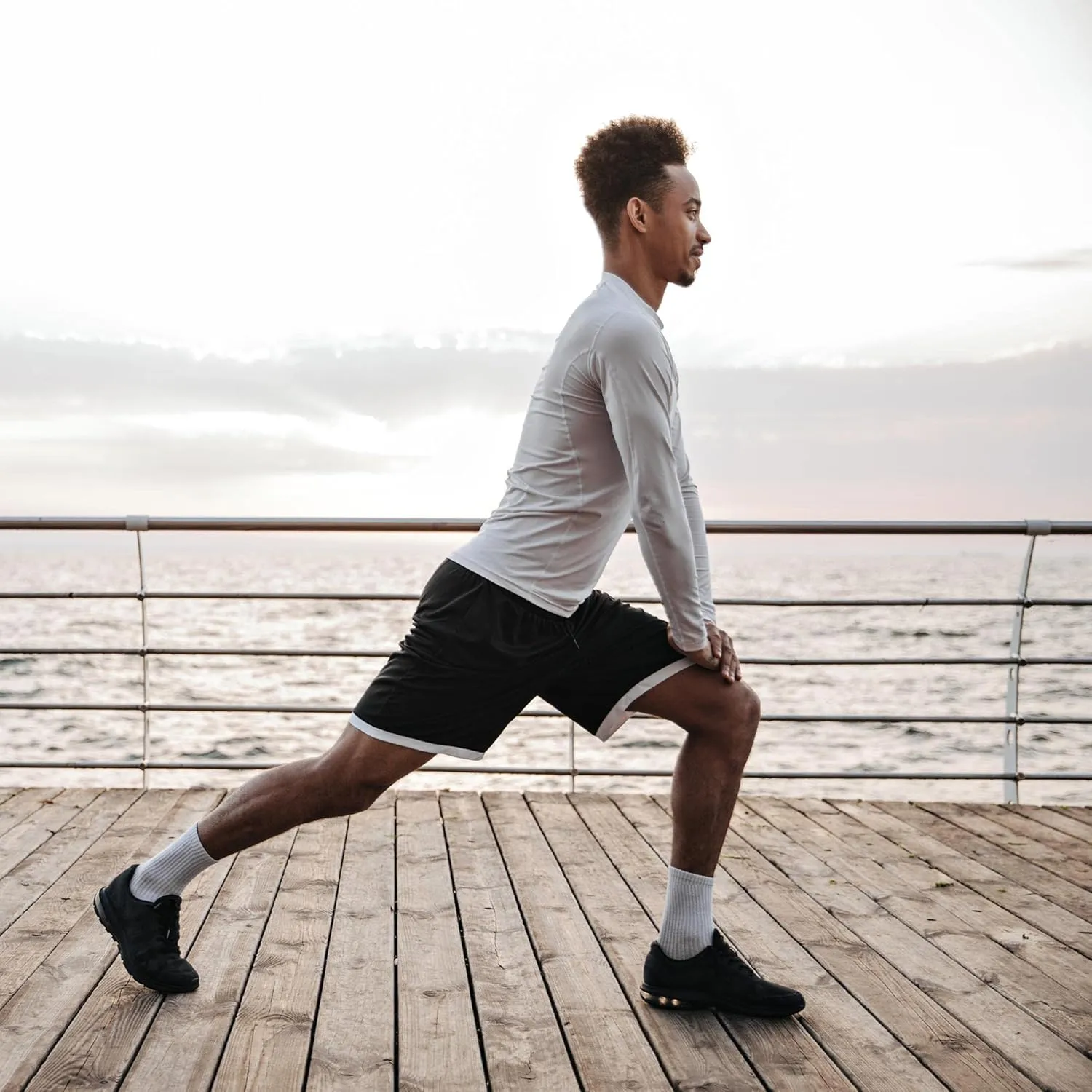 BALENNZ Long Sleeve Tee Shirts for Men - Moisture Wicking Quick Dry Long Sleeve Shirts UV Sun Protection T-Shirts for Running