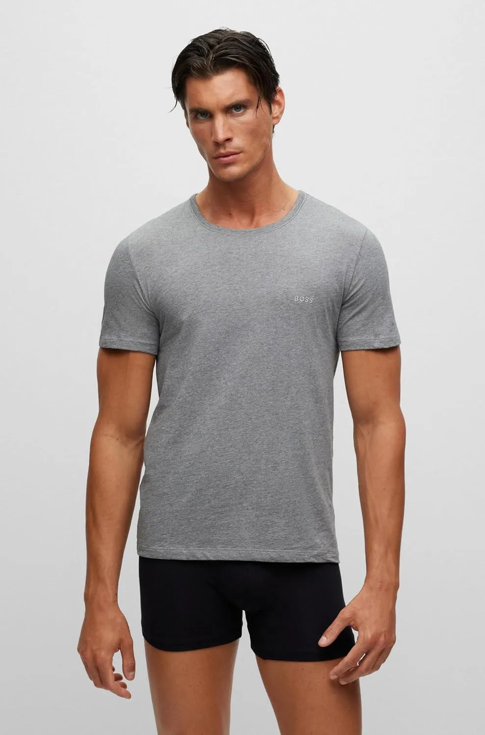 BOSS Men's 3-Pack Classic Logo Cotton T-Shirt