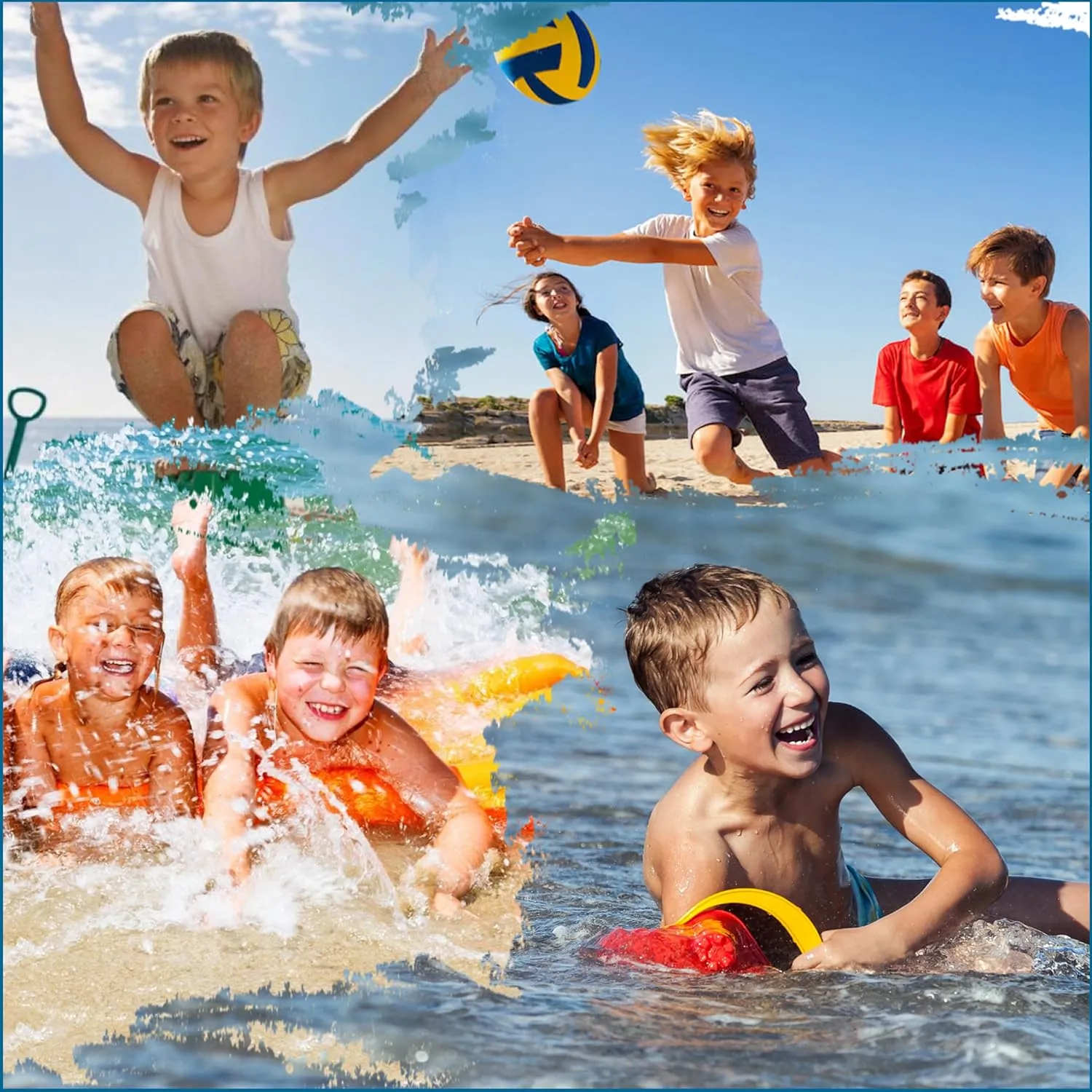 Boys Swim Trunks with Compression Liner Boys Stretch Swim Shorts Quick Dry 2 in 1 Beach Shorts 4-17 Y