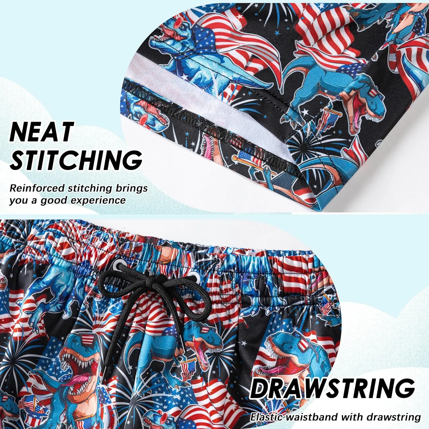 Boys Swim Trunks with Compression Liner Boys Stretch Swim Shorts Quick Dry 2 in 1 Beach Shorts 4-17 Y