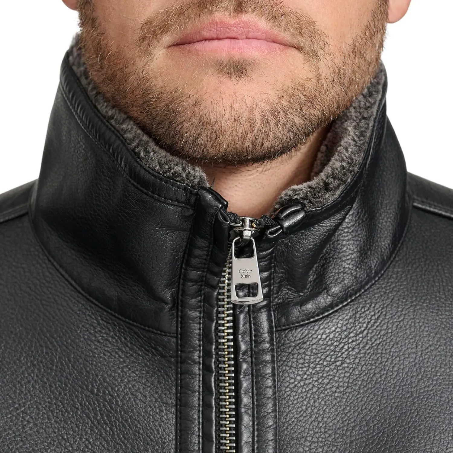 Calvin Klein Men's Everyday Essential Faux Fur Lining Jacket