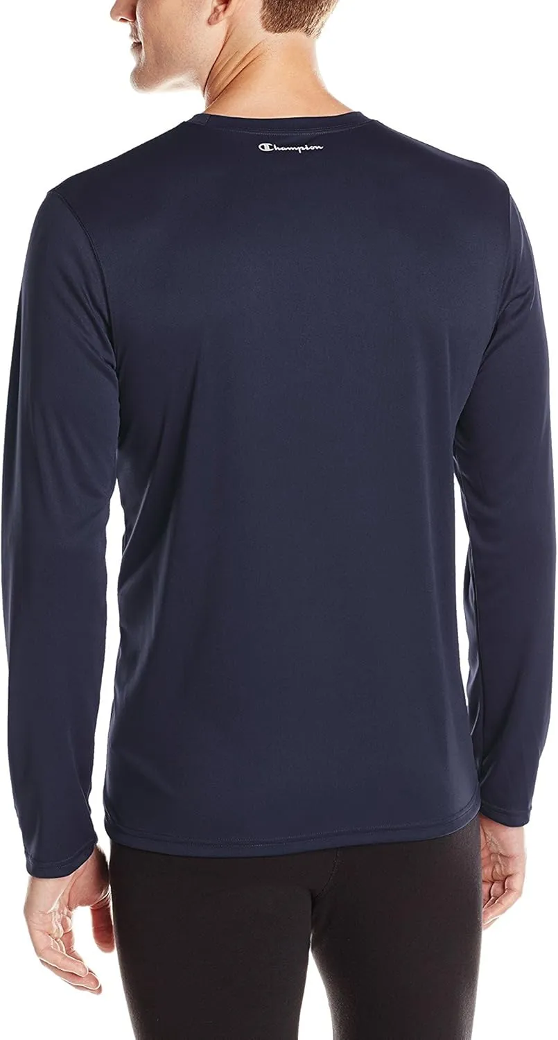 Champion Men's Long-Sleeve Double-Dry Performance T-Shirt