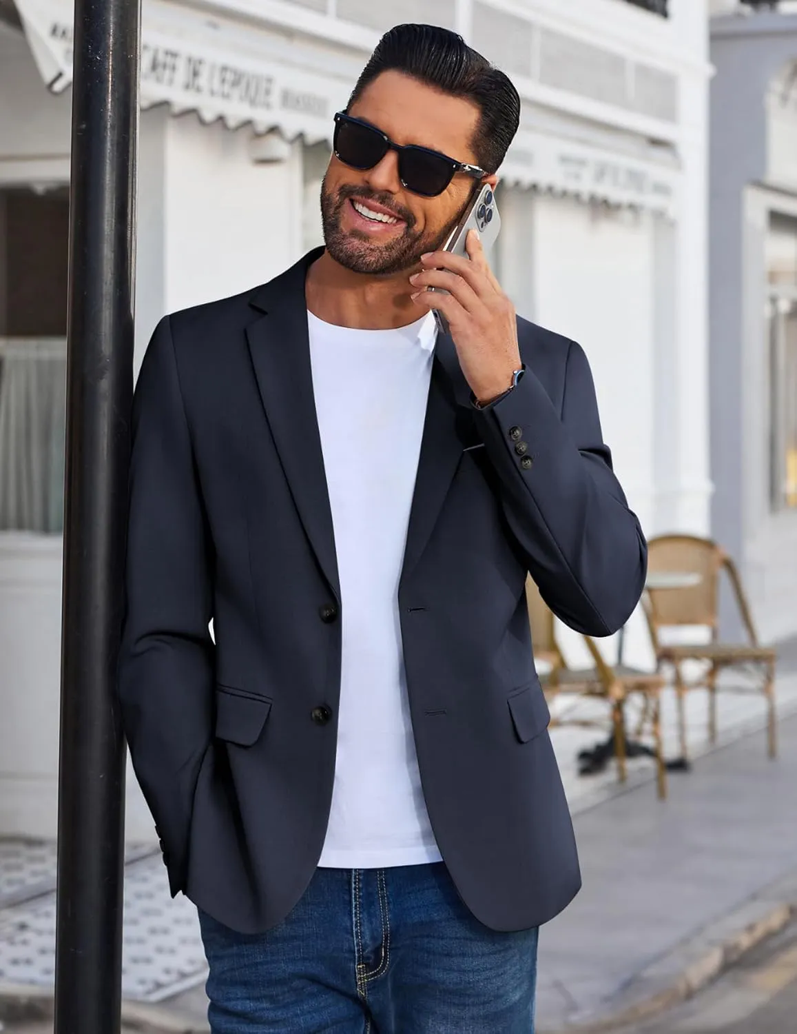 COOFANDY Men's Blazer Business Suit Jacket Slim Fit Two Button Casual Sport Coats