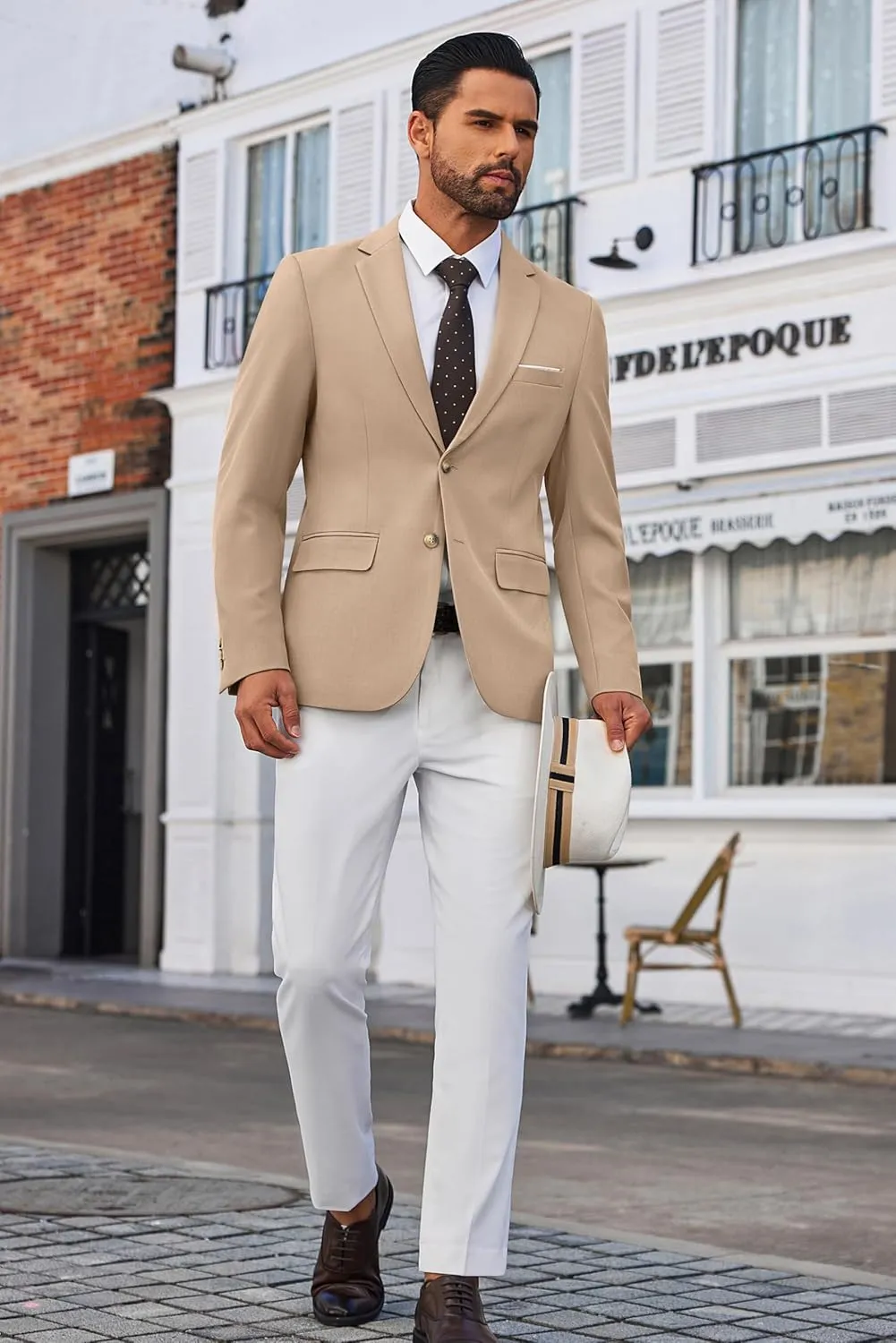COOFANDY Men's Blazer Business Suit Jacket Slim Fit Two Button Casual Sport Coats