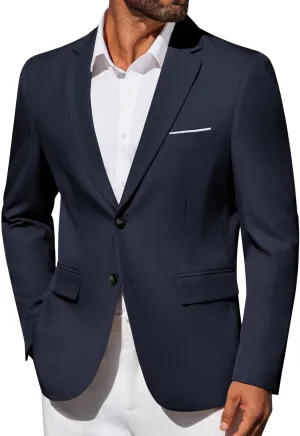 COOFANDY Men's Blazer Business Suit Jacket Slim Fit Two Button Casual Sport Coats