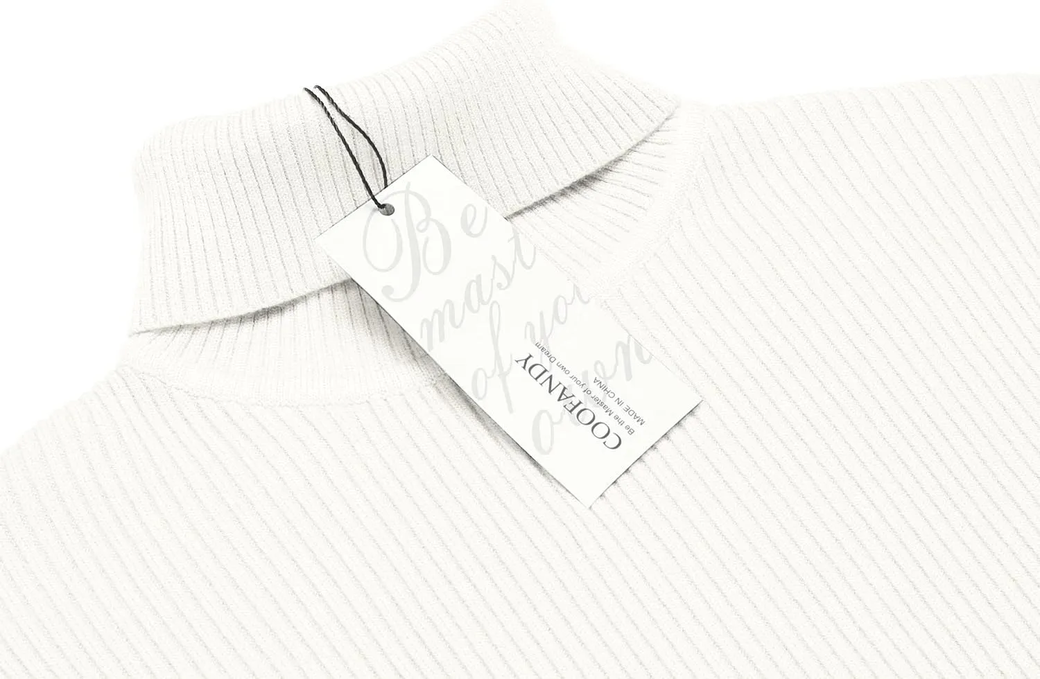 COOFANDY Mens Ribbed Slim Fit Knitted Pullover Casual Turtleneck Sweater