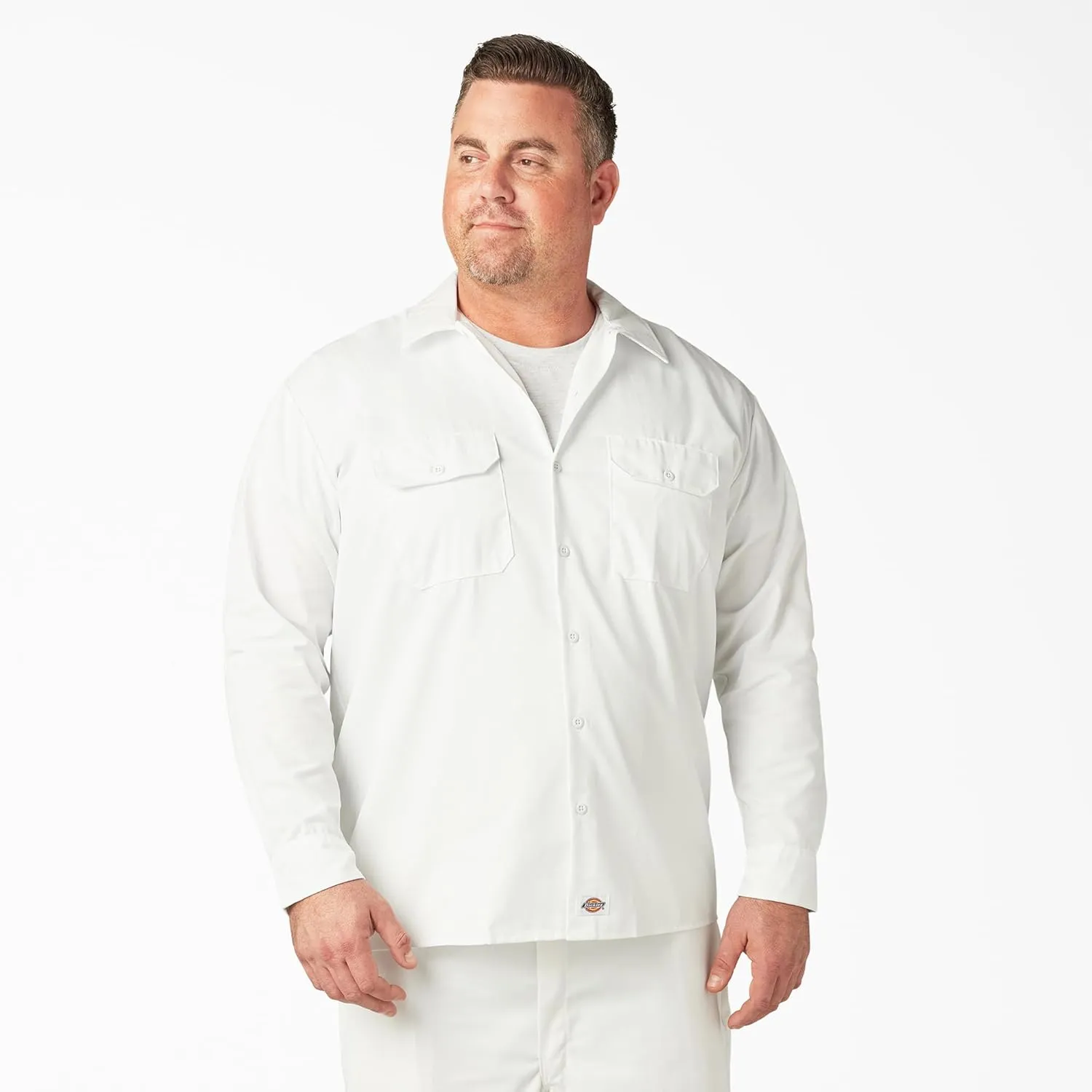 Dickies Men's Big and Tall Long Sleeve Work Shirt