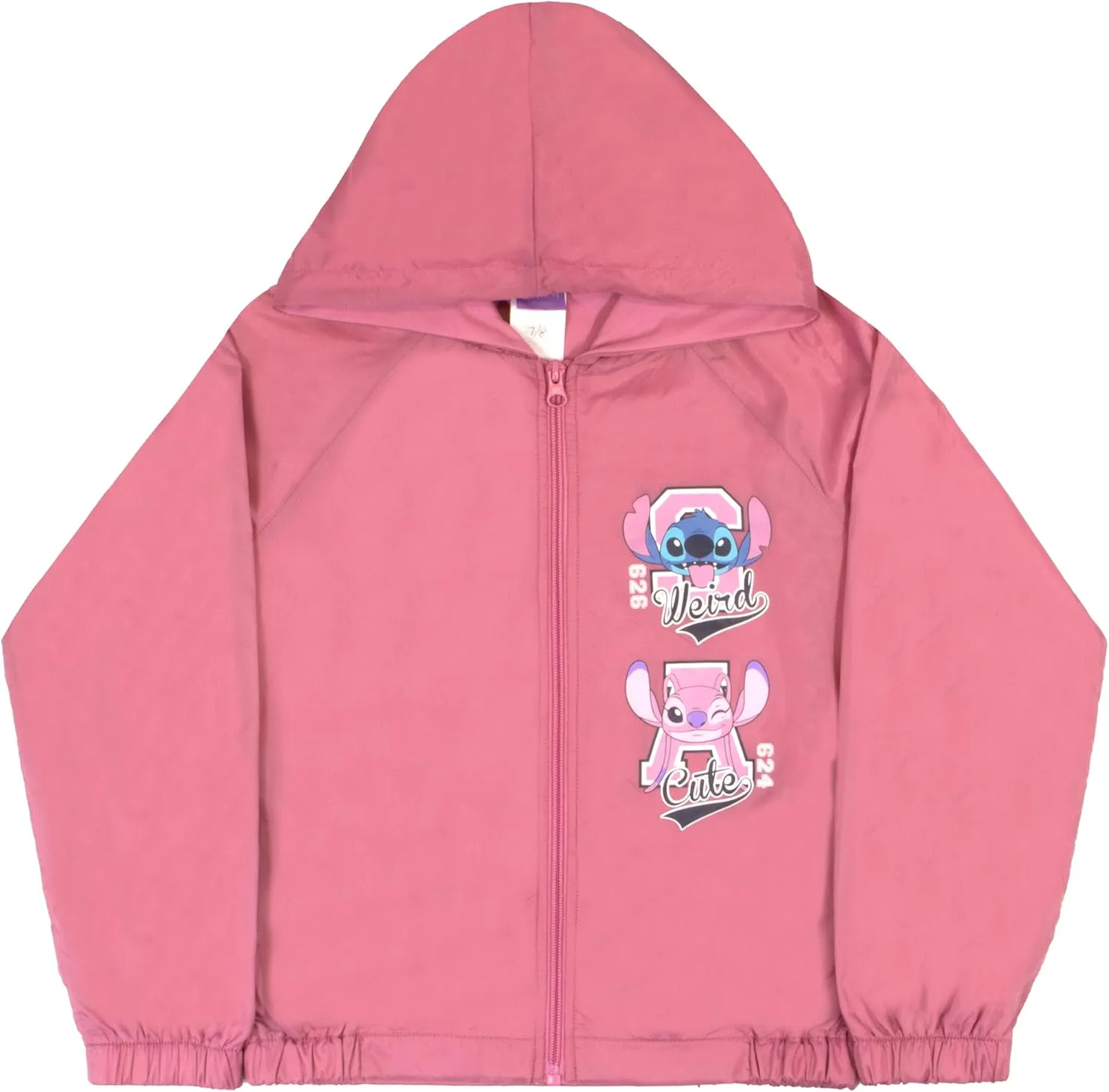 Disney Princess, Lilo and Stitch Windbreaker Jacket Kids Rain Jacket for Big and Little Kids Lightweight Girls Rain Jacket