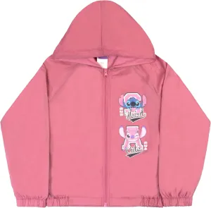 Disney Princess, Lilo and Stitch Windbreaker Jacket Kids Rain Jacket for Big and Little Kids Lightweight Girls Rain Jacket