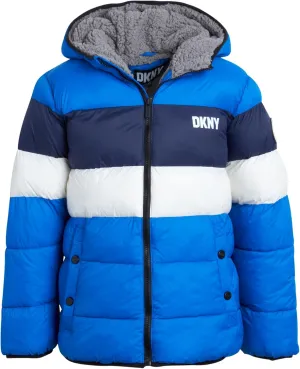 DKNY Boys' Winter Jacket - Heavyweight Sherpa Lined Bubble Puffer Coat with Convenient Pockets - Jacket for Boys (Size: 4-20)