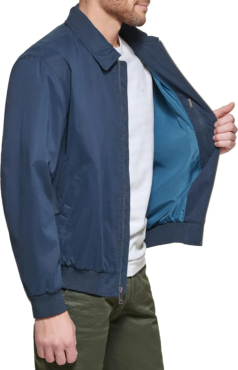 Dockers Men's Micro Twill Golf Bomber Jacket (Standard and Big & Tall)