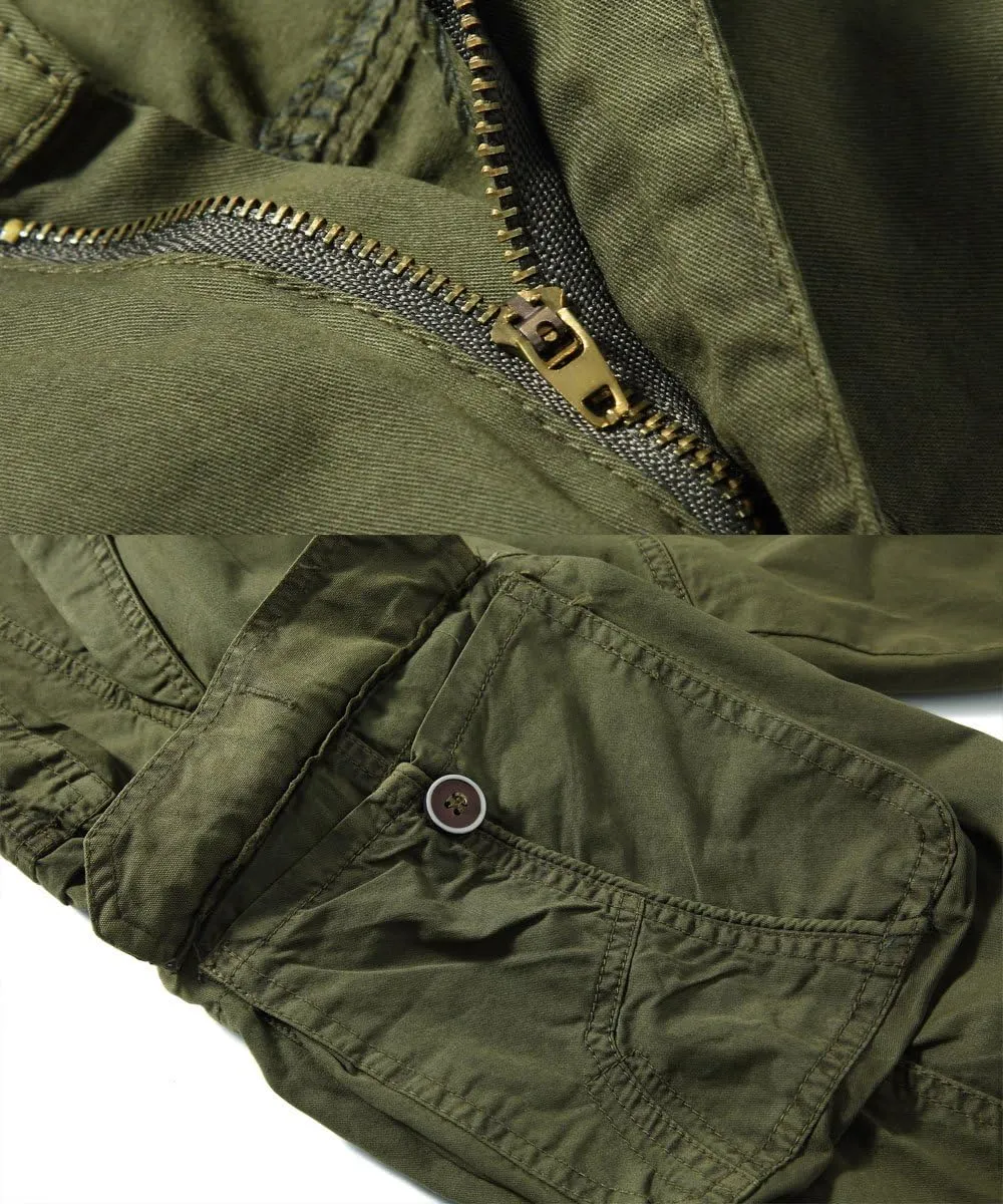 FOURSTEEDS Womens Casual Loose Fit Multi-Pocket Camouflage Twill Bermuda Cargo Shorts with Belt