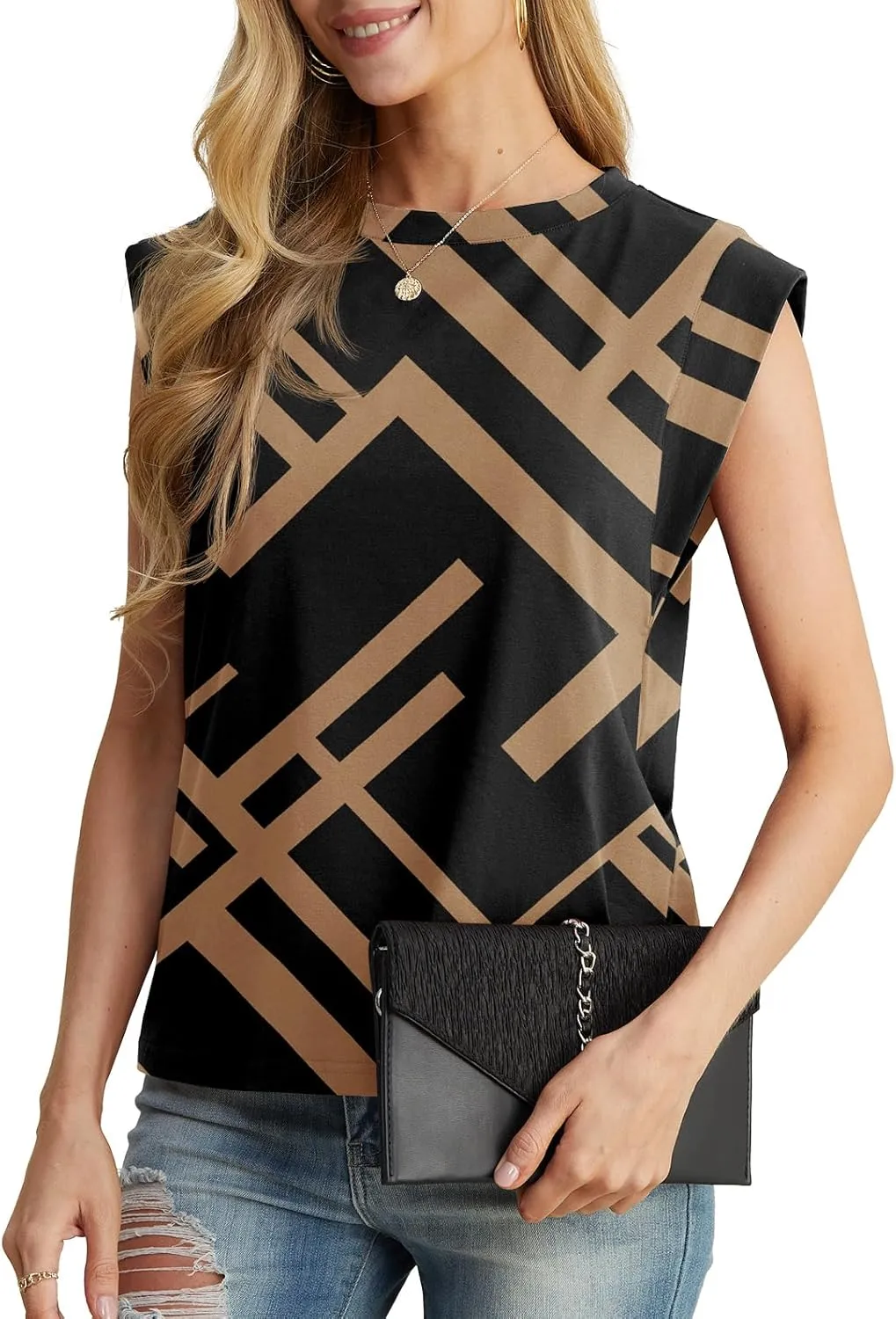 GRECERELLE Women 2025 Cap Sleeve Tops Summer Casual Tee Shirt Loose Crew Neck Basic Tank Trendy Work Vacation Outfits (S-2XL)