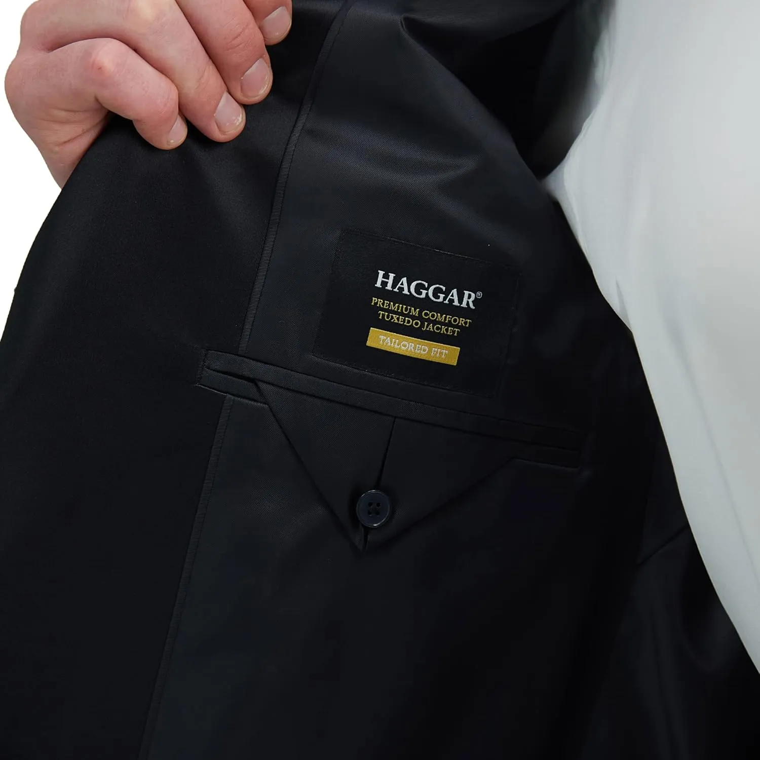 Haggar Men's Premium Comfort Tuxedo Dinner Jacket - Slim and Tailored Fits