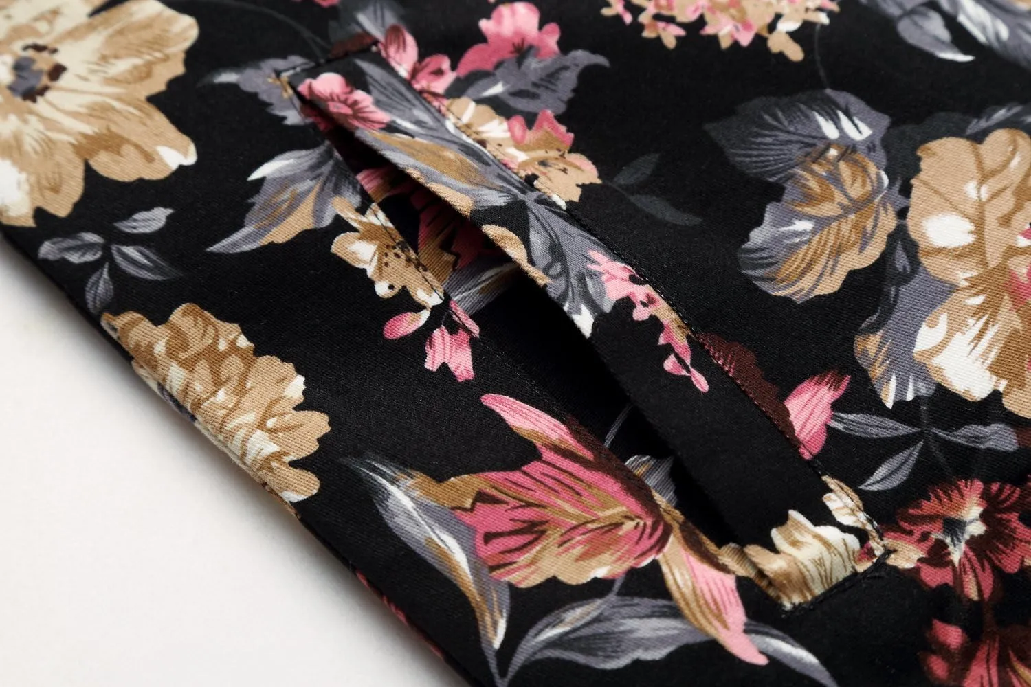 HENGAO Men's Stylish Floral Bomber Jacket