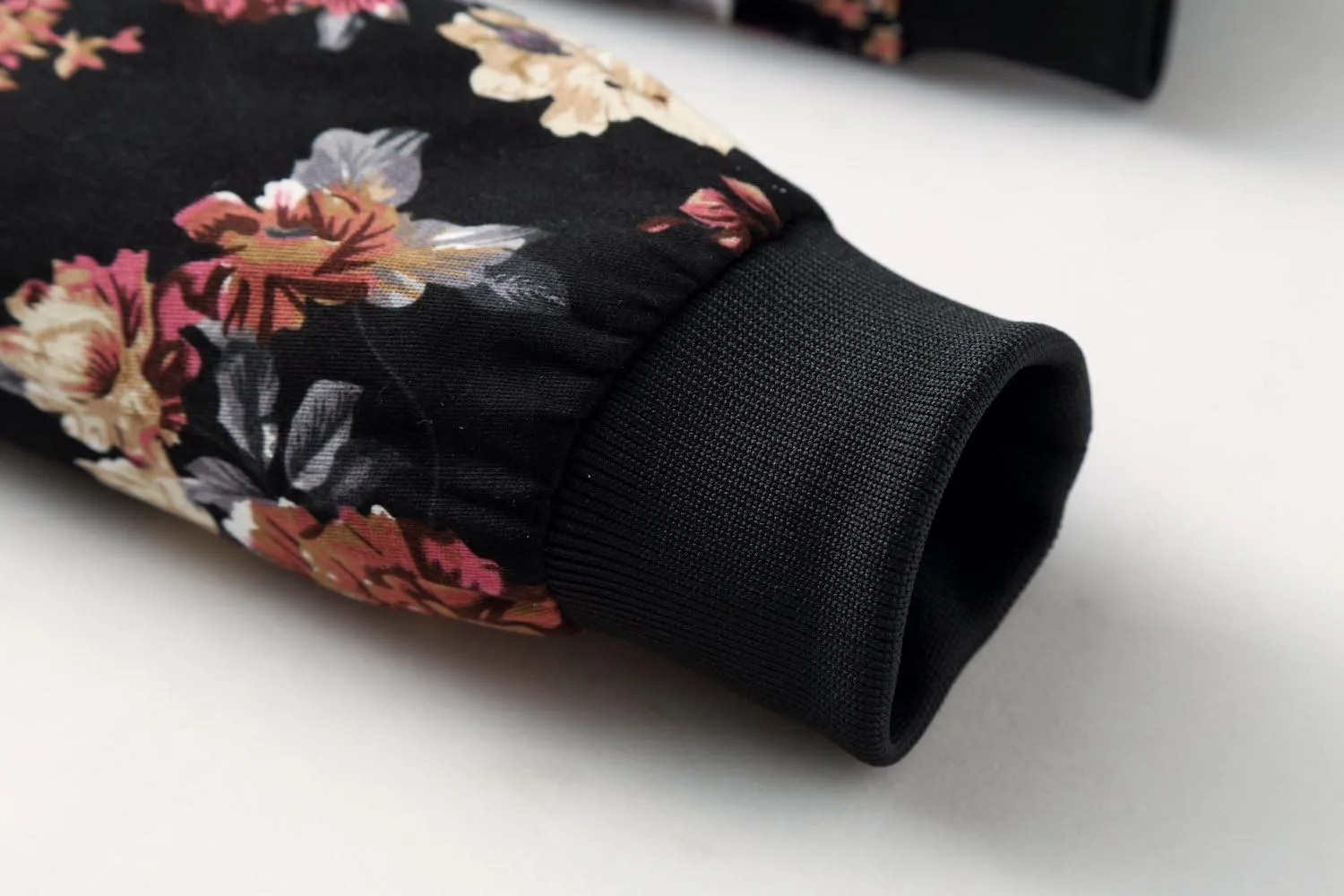 HENGAO Men's Stylish Floral Bomber Jacket