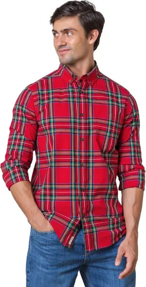 Hope & Henry Men's Long Sleeve Poplin Button Down Shirt