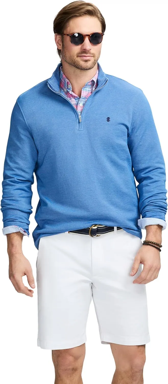 IZOD Men's Performance Comfort Quarter Zip Long Sleeve Shirt