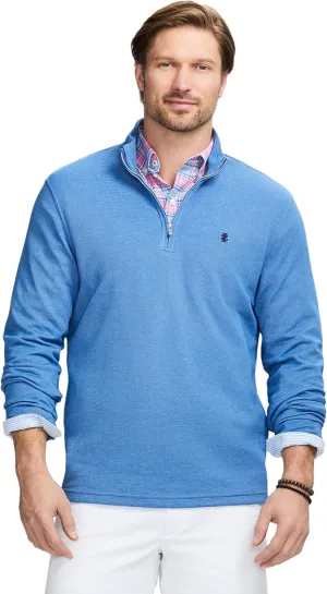 IZOD Men's Performance Comfort Quarter Zip Long Sleeve Shirt