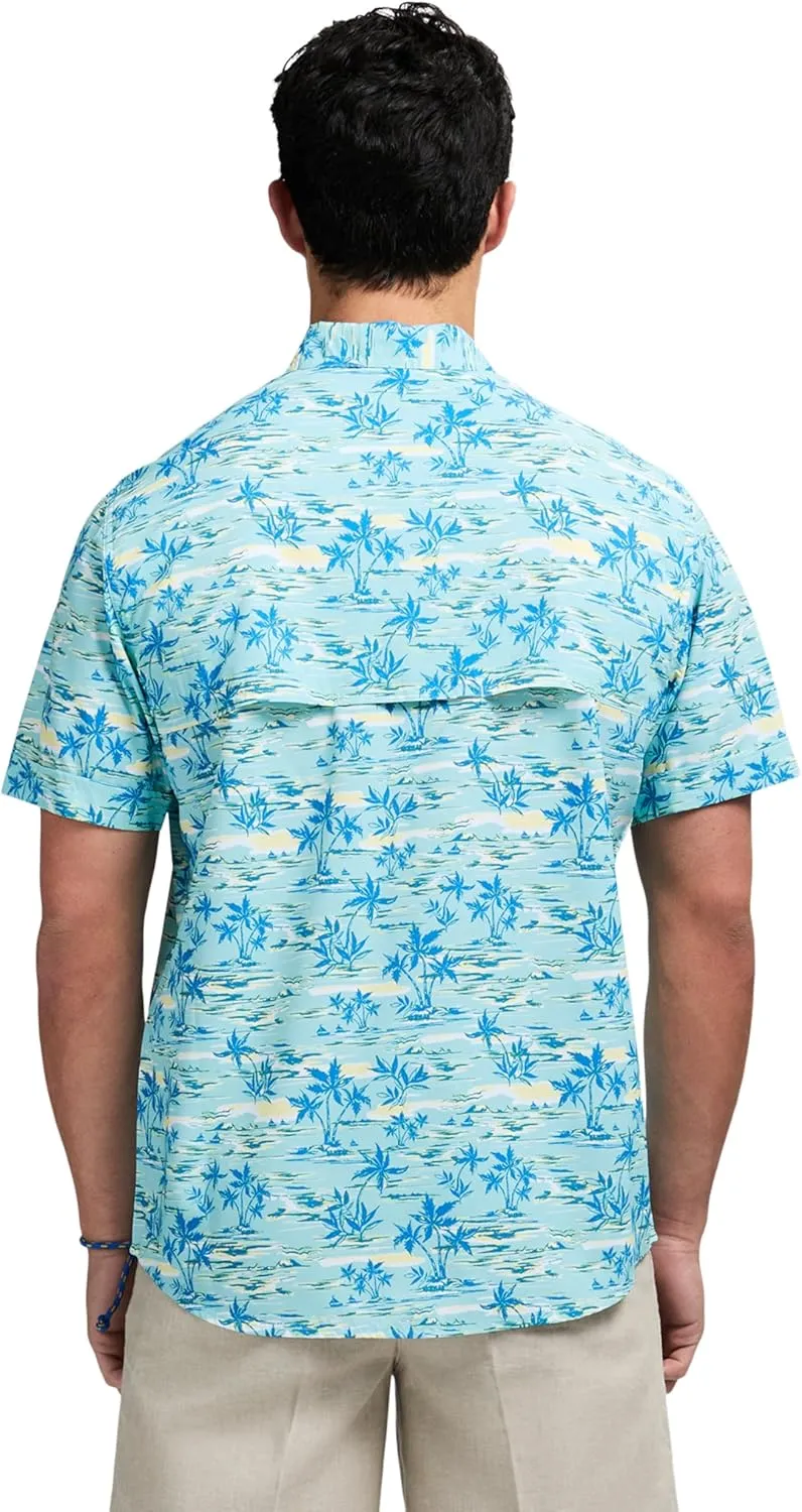 IZOD Men's Sunshield Performance Button Down Short Sleeve Shirt