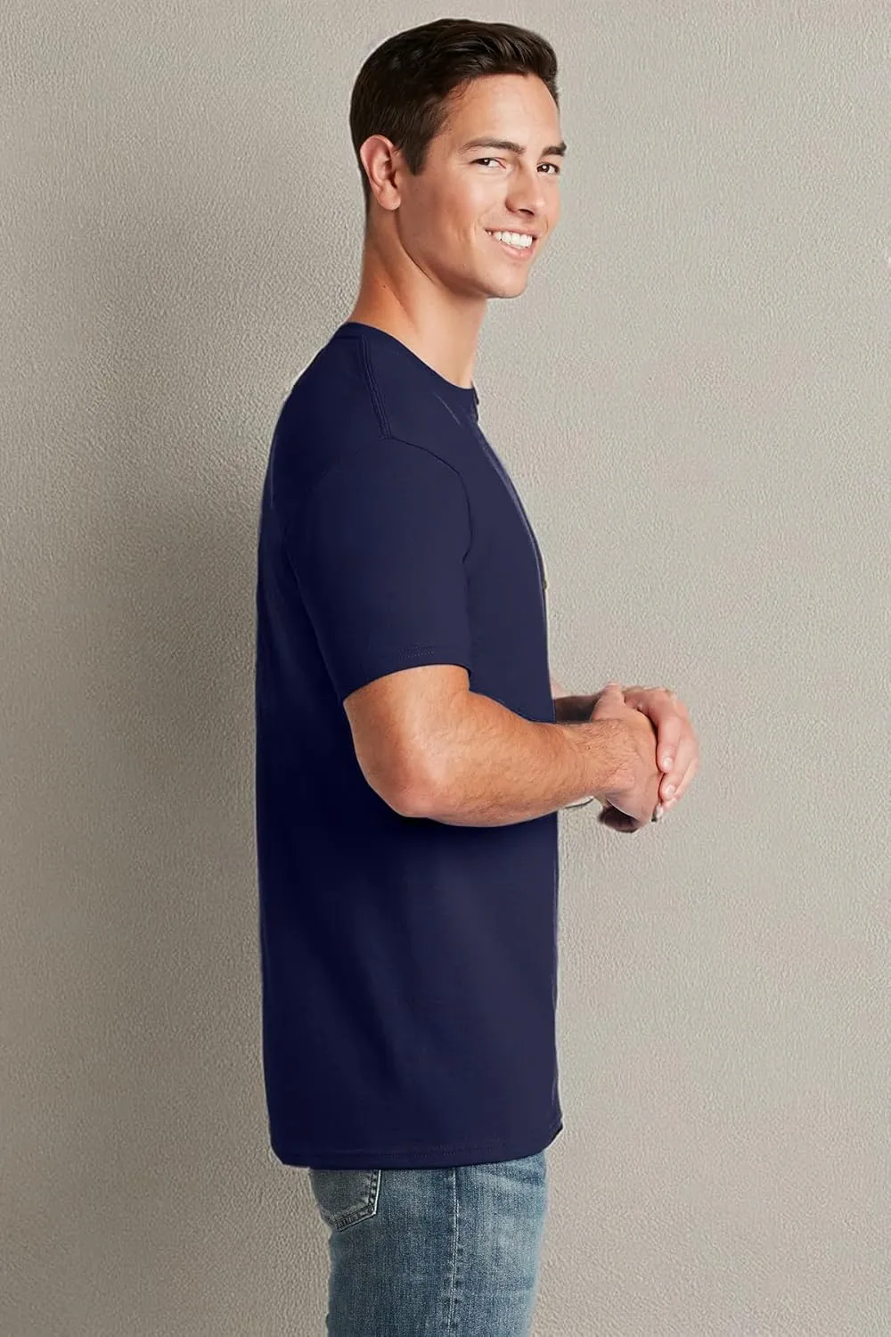 Jerzees Men's Dri-Power Short Sleeve T-Shirt Pocket