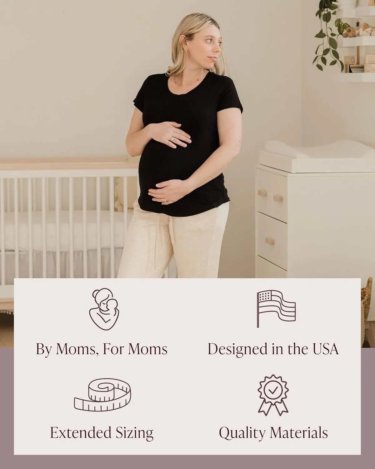 Kindred Bravely Everyday Maternity & Nursing T-Shirt | Maternity & Nursing Tops for Breastfeeding