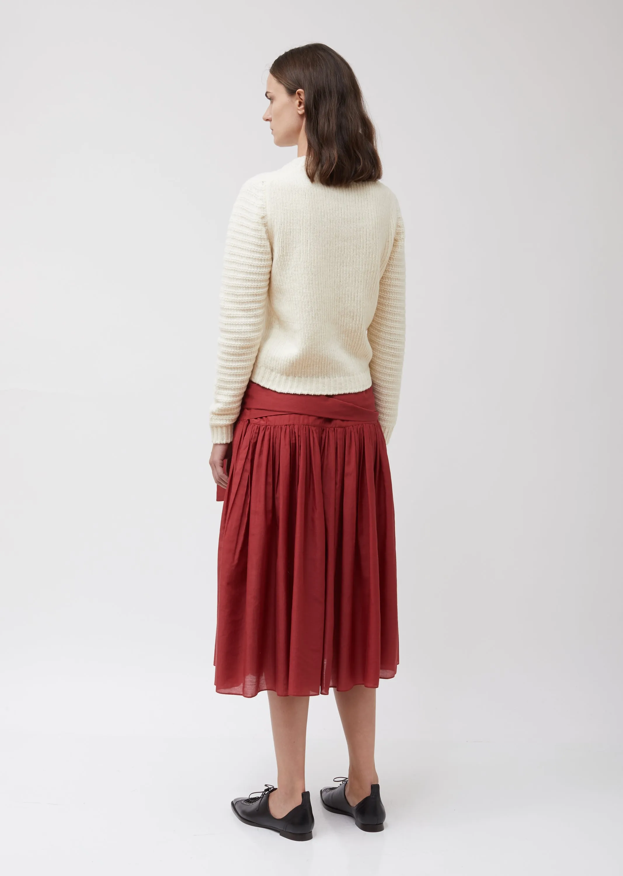 Knitted Felted Chenille Micropull Sweater