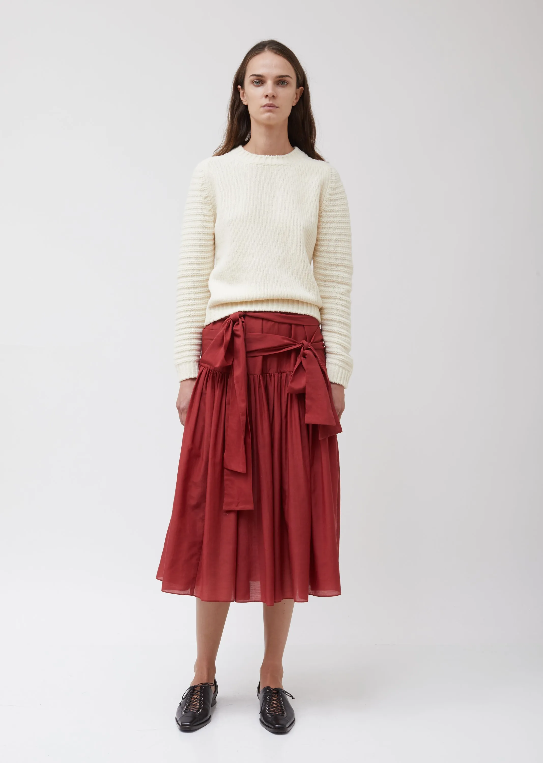 Knitted Felted Chenille Micropull Sweater