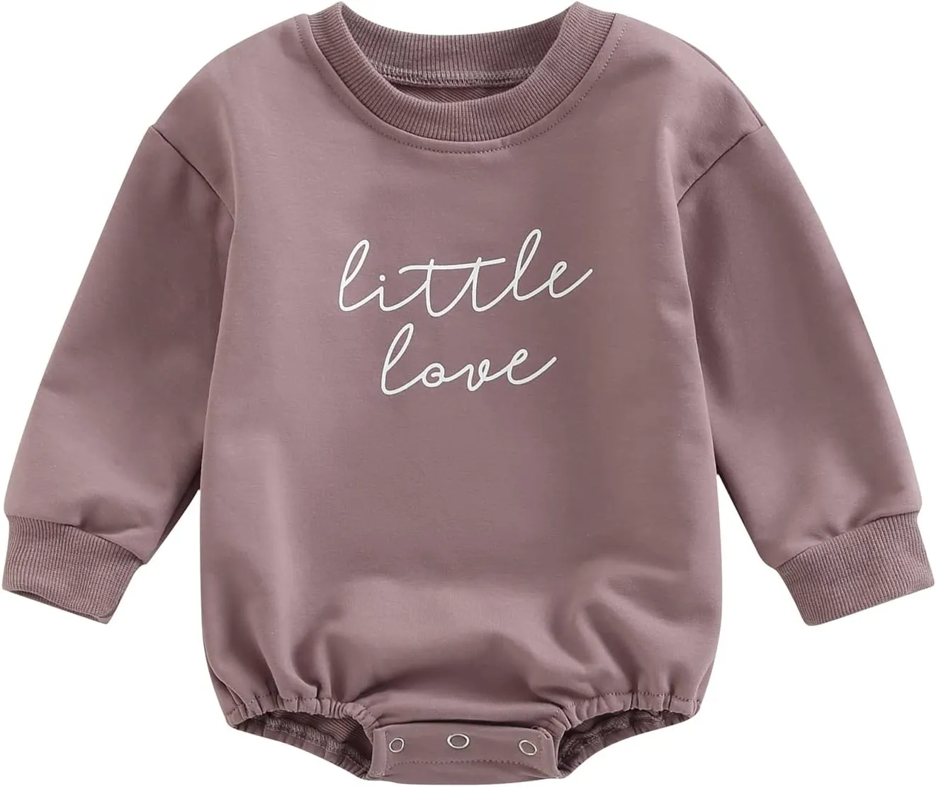 KOSUSANILL Baby Girl Boy Oversized Sweatshirt Romper Newborn Infant Long Sleeve Bubble Sweater Pullover Outfit